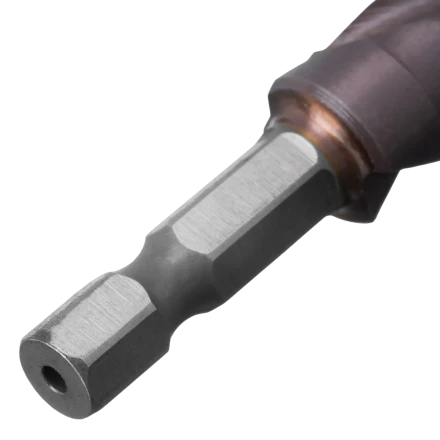 Сверло ступенчатое Denzel 723612,  4-5-6-7-8-9-10-11-12 мм, Р6М5К5, 6-гр. хвостовик купить в Ханты-Мансийске