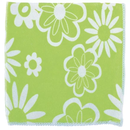 Салфетки из микрофибры с зелеными цветами 300х300 мм Elfe 92307 купить в Ханты-Мансийске