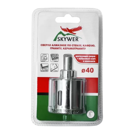 Сверло алмазное 20 мм (кафель,стекло,гранит,керамогранит) SKYWER купить в Ханты-Мансийске