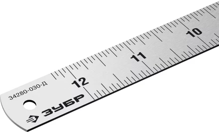 ЗУБР Про-30Д, длина 0.30 м, усиленная нержавеющая линейка, Профессионал (34280-030-Д) купить в Ханты-Мансийске