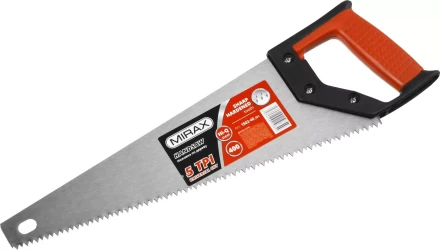 Ножовка по дереву (пила) MIRAX Universal 400 мм, 5 TPI, рез вдоль и поперек волокон, для крупных и средних заготовок 1502-40_z01 купить в Ханты-Мансийске