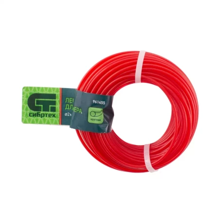 Леска для триммера круглая, 2.0 мм х 15 м, Россия Сибртех 961455 купить в Ханты-Мансийске