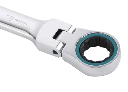 Набор ключей комбинированных с трещоткой, 8 - 19 мм, 7шт., шарнирные, CrV GROSS 14891 купить в Ханты-Мансийске