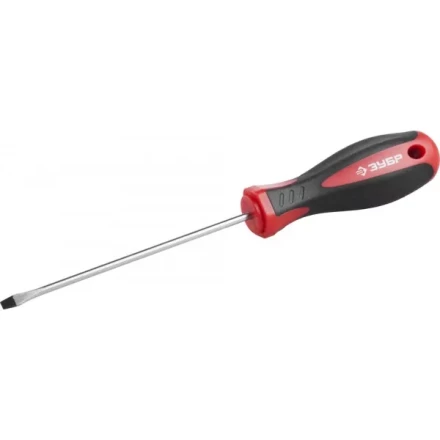 Отвертка ЗУБР "МАСТЕР", Cr-v, эргономичная двухкомпонентная рукоятка, SL3,0x100мм 25061-3.0-100_z03 купить в Ханты-Мансийске