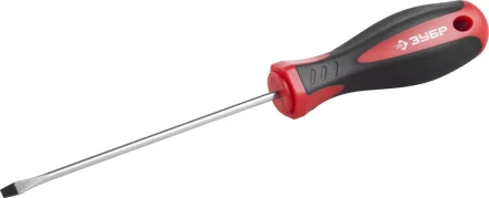 Отвертка ЗУБР "МАСТЕР", Cr-v, эргономичная двухкомпонентная рукоятка, SL3,0x100мм 25061-3.0-100_z03 купить в Ханты-Мансийске