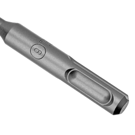 Бур по бетону Denzel, 6 x 110 мм, двойная спираль, три пылеотводящие кромки, 705005 купить в Ханты-Мансийске