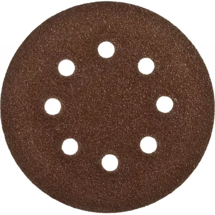 Круг шлифовальный ЗУБР "СТАНДАРТ" из абразивной бумаги на велкро основе, 8 отв., Р60, 125мм, 5шт 35350-125-060 купить в Ханты-Мансийске