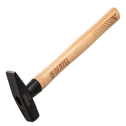 Молоток слесарный, 300 г Denzel, кованый квадратный боек, буковая рукоятка, 10427 купить в Ханты-Мансийске