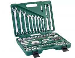 Набор головок торцевых 1/2"DR 14-32мм 1/4"DR 4-14мм 82предмета Jonnesway S04Н52482S 47399