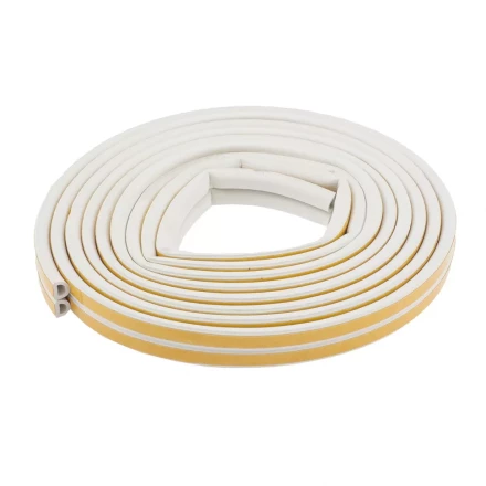 Уплотнитель 12 м профиль &quot;D&quot; белый СИБРТЕХ 93936 купить в Ханты-Мансийске