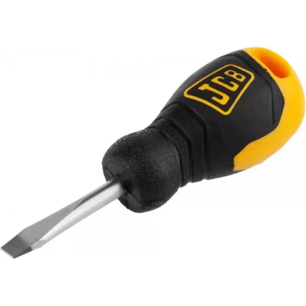 Отвертка JCB, хромомолибденовая сталь S2, двухкомпонентная рукоятка, магнитный наконечник, SL 6,5х40мм JSD012 купить в Ханты-Мансийске