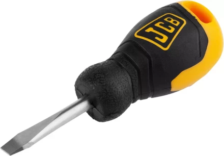 Отвертка JCB, хромомолибденовая сталь S2, двухкомпонентная рукоятка, магнитный наконечник, SL 6,5х40мм JSD012 купить в Ханты-Мансийске