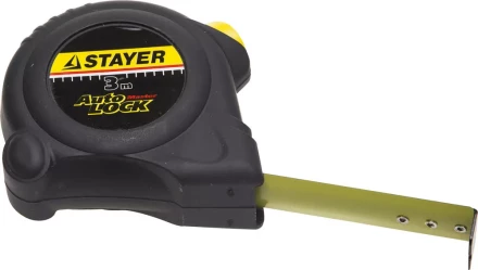 Рулетка STAYER "MASTER" "AUTOLOCK", корпус с резиновым напылением, автостоп, 3мх16мм 2-34126-03-16_z01 купить в Ханты-Мансийске