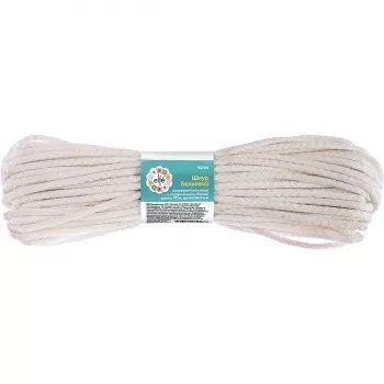 Шнур бельевой полипропиленовый с сердечником  D-5 мм L-15 м белыйELFE 93708 купить в Ханты-Мансийске