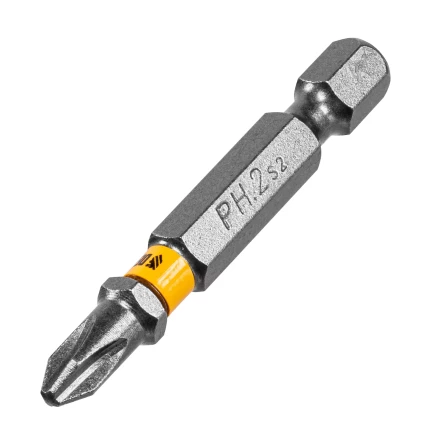Бита PH2х25, сталь легированная S2, 20 шт., пластиковая коробка, , Е 6,3 Denzel 11681 купить в Ханты-Мансийске