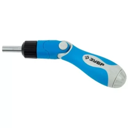 Набор ЗУБР Отвертка "ЭКСПЕРТ" реверсивная с двустороними битами и адаптером, 11 предметов 25295-H11