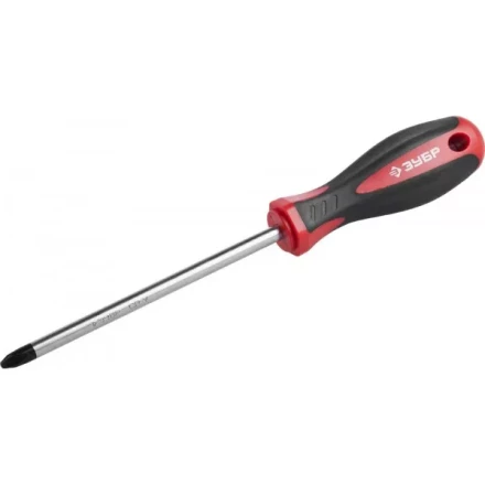 Отвертка ЗУБР "МАСТЕР", Cr-v, эргономичная двухкомпонентная рукоятка, PH3x150мм 25062-3-150_z03 купить в Ханты-Мансийске