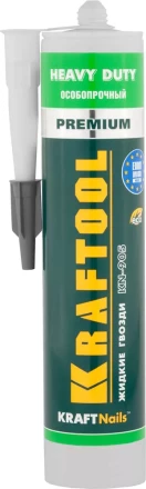 Клей монтажный KRAFTOOL KraftNails Premium KN-905, особопрочный, многоцелевой, без растворителей, 310мл 41348_z01 купить в Ханты-Мансийске