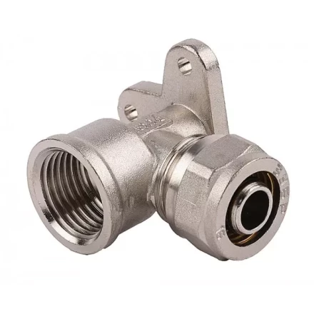 Уголок ЗУБР соединительный с креплением к полу, цанга-гайка, 1/2&quot;х16х2,0 мм, никель 51411-16-1/2 купить в Ханты-Мансийске