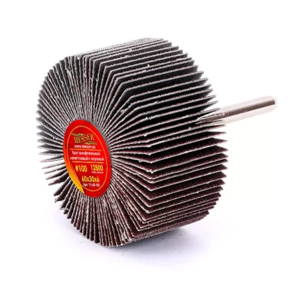 Круг MESSER шлифовальный лепестковый с оправкой (на шпильке) 60х30х6  #100 купить в Ханты-Мансийске