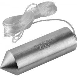 Отвес ЗУБР "МАСТЕР" строительный со шнуром, в пластиковом контейнере, 600 г 0636-600_z01