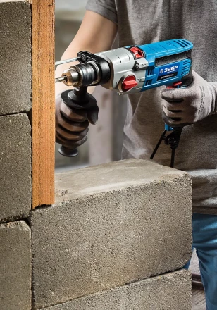 Дрель ударная двухскоростная + кейс ДУ-П850-2 ЭРМК серия ПРОФЕССИОНАЛ купить в Ханты-Мансийске