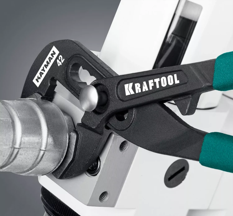 Клещи переставные с быстрой регулировкой KRAFTOOL KAYMAN 22353-18 купить в Ханты-Мансийске