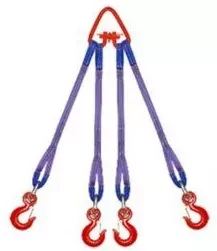 Строп текстильный четырехветвевой 4СТ 8 т  L=5.5 м SF7 90 мм Звено РТ-3 купить в Ханты-Мансийске