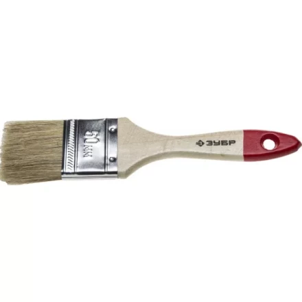Кисть плоская ЗУБР "УНИВЕРСАЛ СТАНДАРТ ", натуральная щетина, деревянная ручка, 50мм 4-01001-050 купить в Ханты-Мансийске