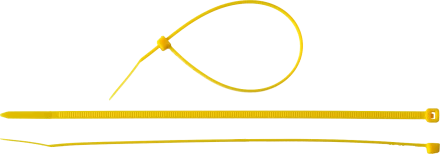 Кабельные стяжки желтые КС-Ж1 нейлоновые промфасовка серия ПРОФЕССИОНАЛ купить в Ханты-Мансийске