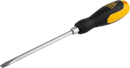 Отвертка JCB, хромомолибденовая сталь S2, двухкомпонентная рукоятка, магнитный наконечник, SL 6,5х150мм JSD017 купить в Ханты-Мансийске