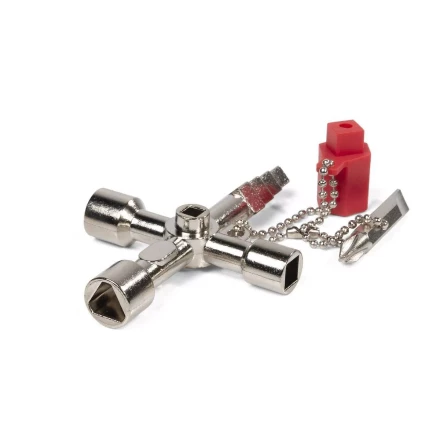 Ключ для электрошкафов КВТ КЭШ-5М с 5 профилями и битой «крест/шлиц» (84624) купить в Ханты-Мансийске