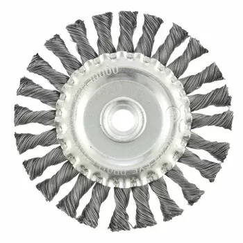 Щетка для УШМ 125 мм, М14, плоская, крученая  проволока 0,5 мм  MATRIX 74640 купить в Ханты-Мансийске