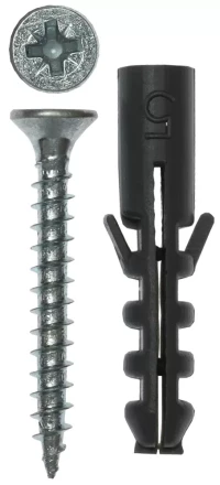 Дюбель ЗУБР полипропиленовый распорный 5,0x25мм с оцинкованным шурупом PZ, 3,0х25мм, ТФ6, 12шт 4-301036-05-020 купить в Ханты-Мансийске
