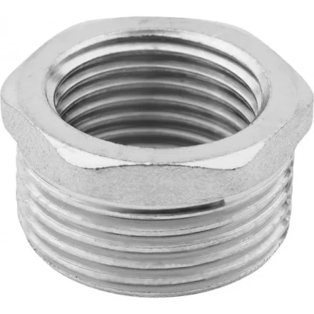 Футорка ЗУБР "ЭКСПЕРТ", никелированная латунь, 3/4" х 1/2" 51281-3/4-1/2 купить в Ханты-Мансийске