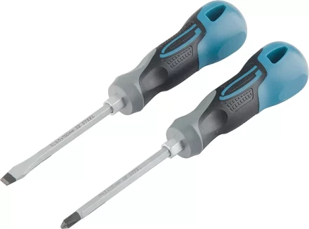 Набор отвёрток комбинированный 2 шт,S2 трехкомпонентная рукоятка GROSS 12168 купить в Ханты-Мансийске