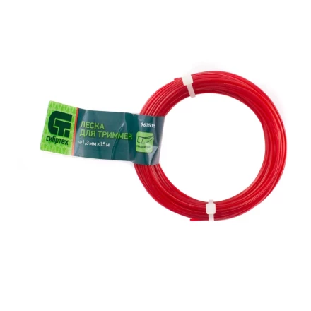 Леска для триммера квадратная, 1.3 мм х 15 м, Россия Сибртех 961515 купить в Ханты-Мансийске