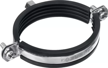 ЗУБР 3, М8/М10, цинк, 10 шт, трубный хомут с гайкой (37880-87-94) купить в Ханты-Мансийске