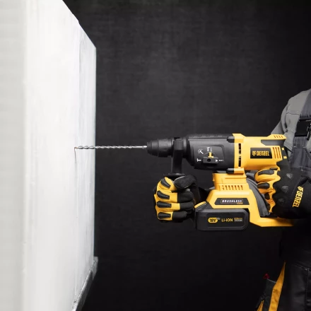 Бур по бетону Denzel, 6 x 210 мм, двойная спираль, три пылеотводящие кромки, 705007 купить в Ханты-Мансийске