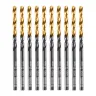 Сверло по металлу, 3 мм, HSS-Tin, Golden Tip, 10 шт. Denzel 717205 купить в Ханты-Мансийске