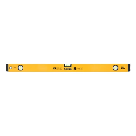 Уровень алюминиевый Denzel 33692, магнит, фрезерованный, 3 глазка (1 зеркал.), 0,5 мм/м, 800 мм купить в Ханты-Мансийске