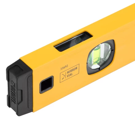 Уровень алюминиевый Denzel 33692, магнит, фрезерованный, 3 глазка (1 зеркал.), 0,5 мм/м, 800 мм купить в Ханты-Мансийске