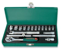 Набор головок торцевых 1/4"DR 4-13мм 18предметов Jonnesway S04Н2118S 47434