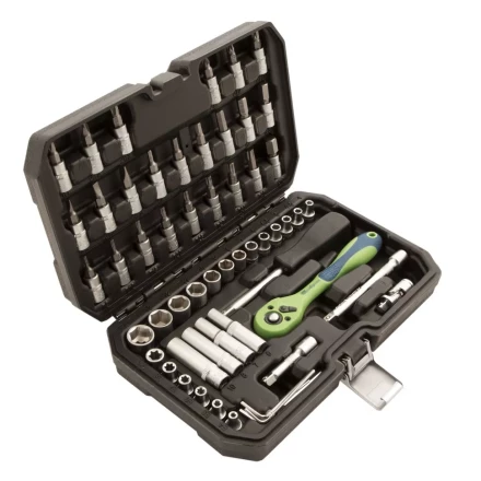 Набор инструментов 56 предметов, CrV, 1/4&quot; Сибртех 13525 купить в Ханты-Мансийске