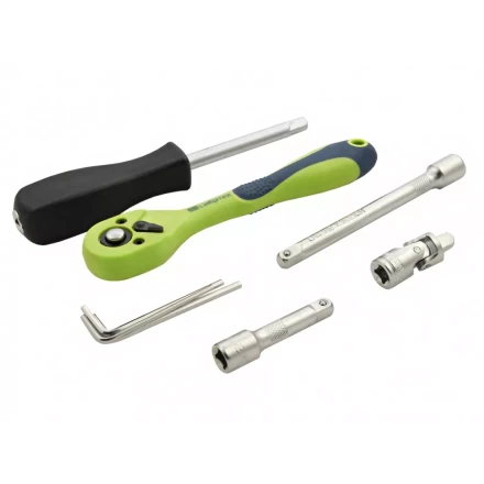 Набор инструментов 56 предметов, CrV, 1/4&quot; Сибртех 13525 купить в Ханты-Мансийске