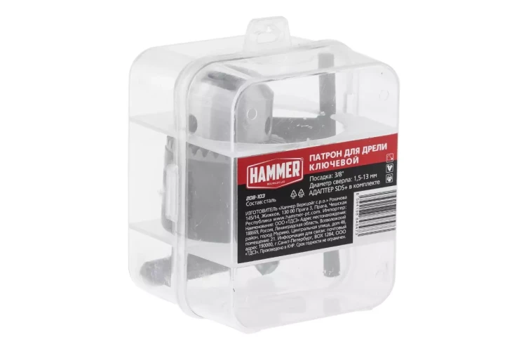 Патрон для дрели HAMMER Ф13мм 3/8" (208-103) купить в Ханты-Мансийске