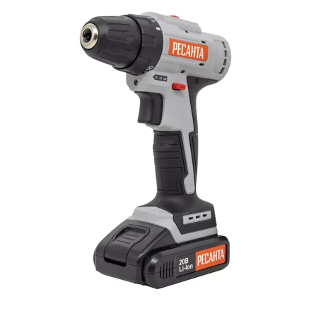 Дрель-шуруповерт аккумуляторная Ресанта ДА-20-2ЛК-Б (2,0 А/ч) (бесщеточный двигатель) 75/14/10 купить в Ханты-Мансийске