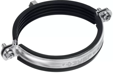 ЗУБР 4, М8/М10, цинк, 10 шт, трубный хомут с гайкой (37880-107-116) купить в Ханты-Мансийске