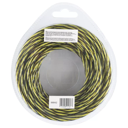 Леска для триммера двухкомпонентная витая квадратная, 3,0мм х 12м, блистер SkyCutter Denzel 96842 купить в Ханты-Мансийске