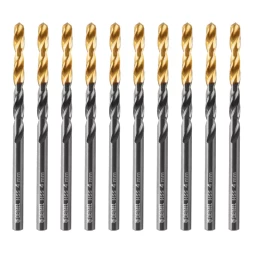Сверло по металлу, 4 мм, HSS-Tin, Golden Tip, 10 шт. Denzel 717209